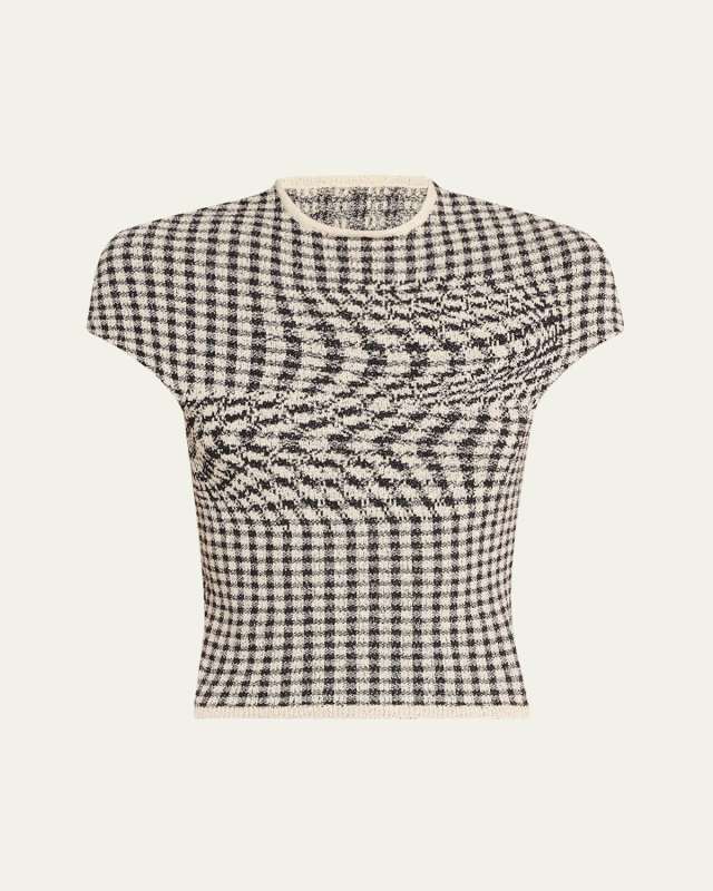 Check Short-Sleeve Top